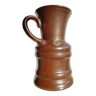 Vase en céramique numéroté brun du milieu du siècle d'Ueberlacken