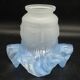 Blue draped decorative tulip - glass