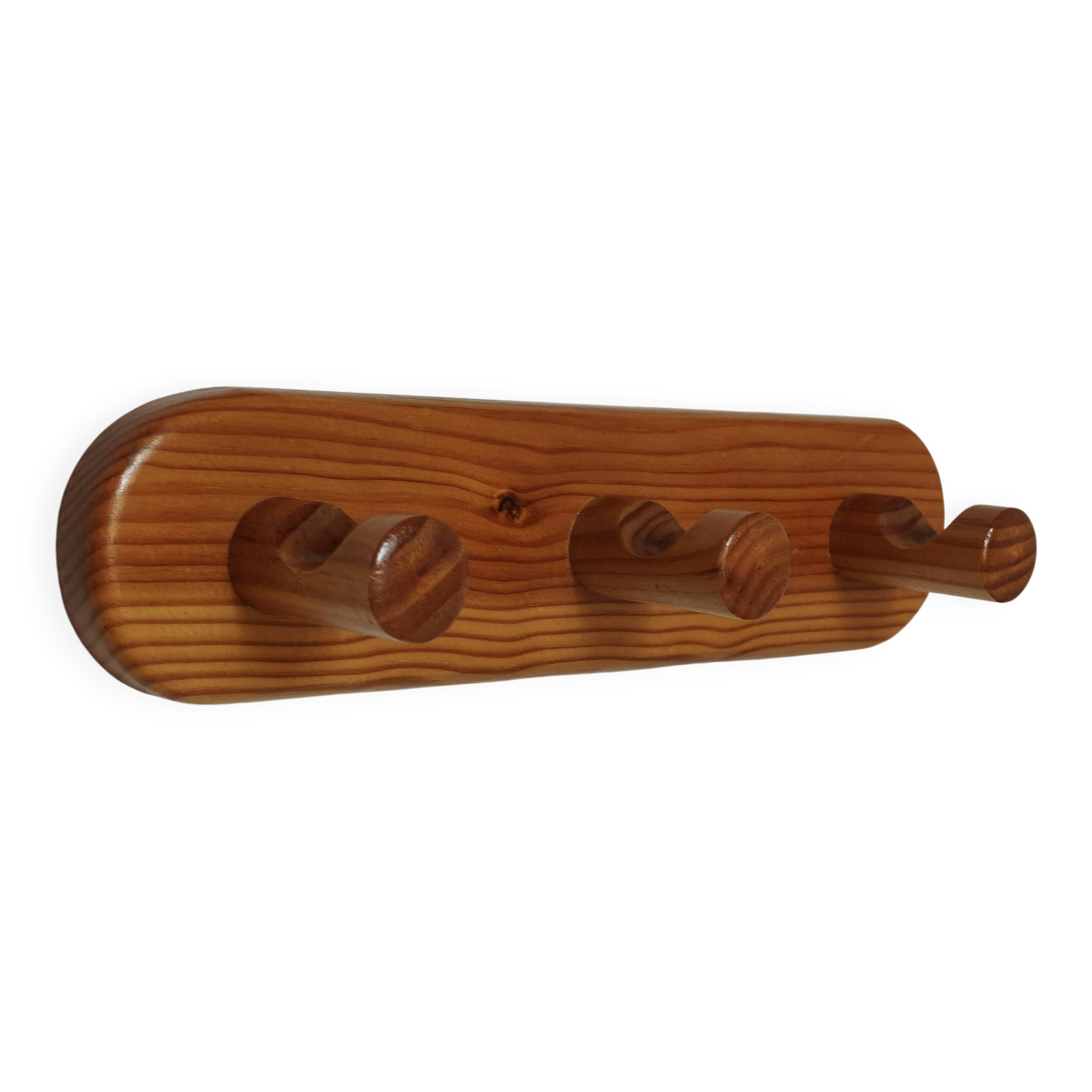 Wall hook in pine – 1970s – "Les Arcs" style
