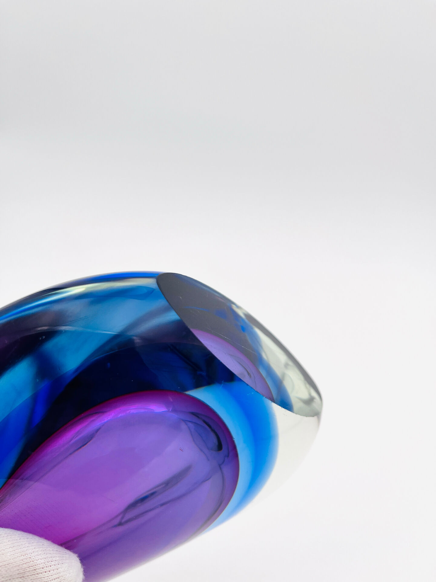 Large Sculptural Murano Vase - Flavio Poli - Sommerso - 1960