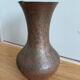 Artisanal vase from Mexico in hammered copper