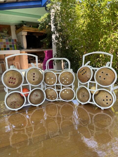 Vintage 1960s Toy: Three Sets of 4 Balls