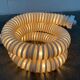 Snake floor lamp Boalum postmodern space age model by Livio Castiglioni and Gianfranco Frattini for Artemide, 1970s.