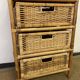 Commode en rotin vintage