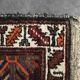 Vintage handwoven Hamadan oriental rug, Middle East, 1960s.