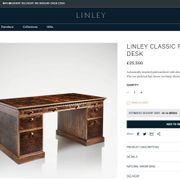 David Linley Burr walnut chest of drawers for light restoration.
