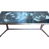 Vintage ceramic coffee table from the 1970s