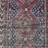 Carpet old persian hand made ghashghai wool 97 x 152 cm