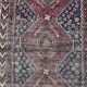 Carpet old persian hand made ghashghai wool 97 x 152 cm