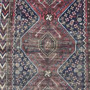 Carpet old persian hand made ghashghai wool 97 x 152 cm