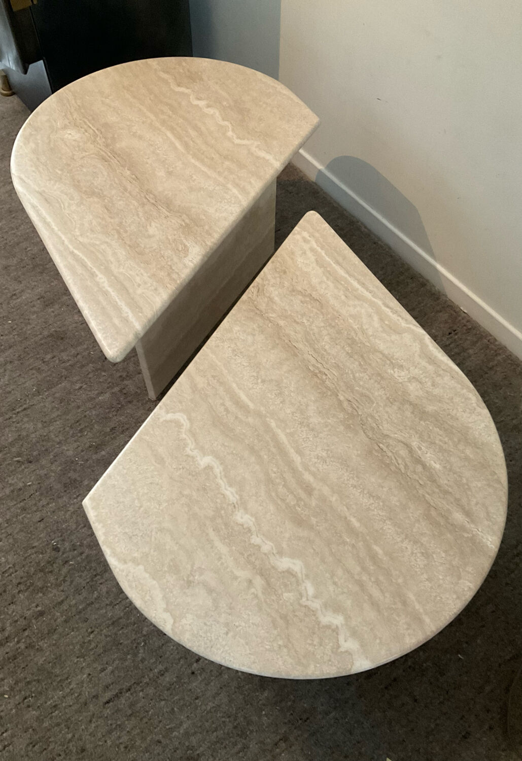 Travertine coffee table from the 70s-80s