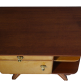 Paire de chevets vintage en bois pieds compas