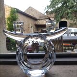 Vannes crystal candle holder - vintage