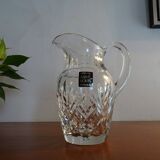 Jug / pitcher with crystal water Saint Louis signed - Model Chantilly