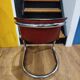 Chaise cantilever vintage cuir & chrome – design 60s/70s