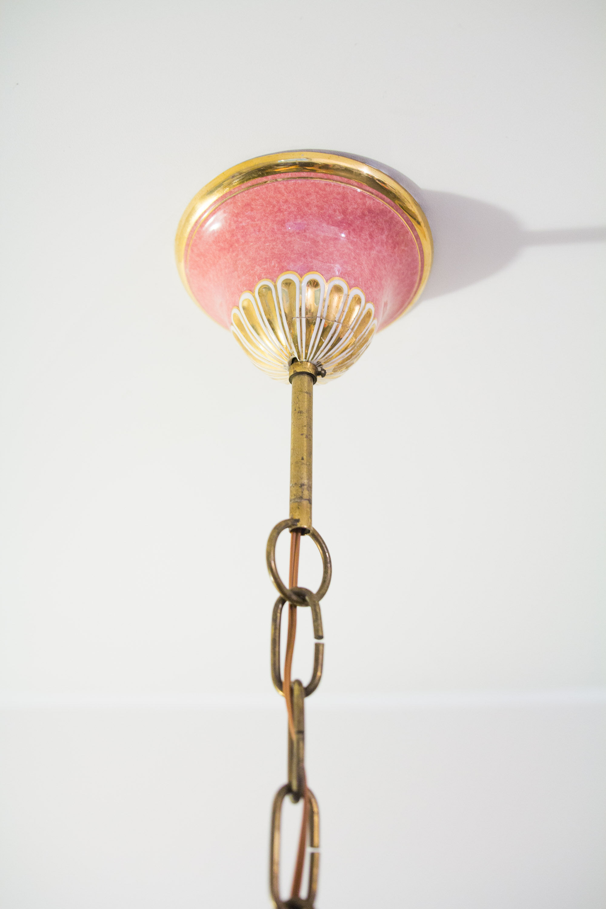 Flemish Ceramic Floral Chandelier