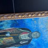Oil on canvas framed after the work Buddha by Odilon Redon 100cm