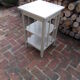 Grey wooden stool