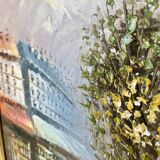 Tableau encadré huile sur toile signée Burnett