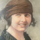 Portrait of a lady oil on canvas With Wooden gilded  frame signed 1928