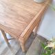 Old beech wood bureau/console/side table with bamboo legs.