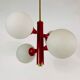 Red suspension by Kaiser, Germany, 60s