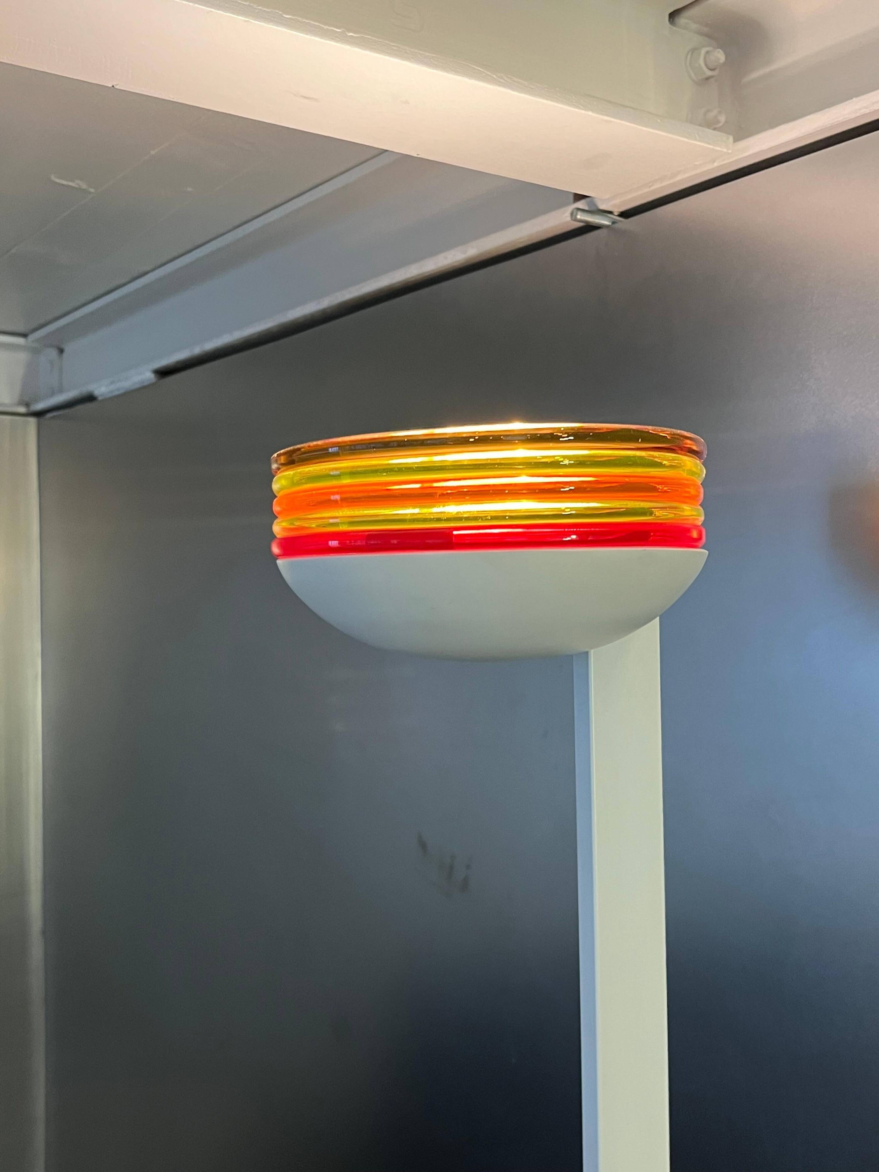 Roberto Pamio for leucos Murano floor lamp, Colourful Decorative Murano Light