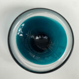 Scandinavian blue sommerso glass catchall – vintage design from the 1960s.