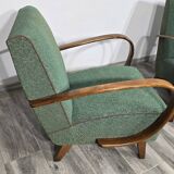 Set of Vintage Armchairs by Jindrich Halabala, 1940s