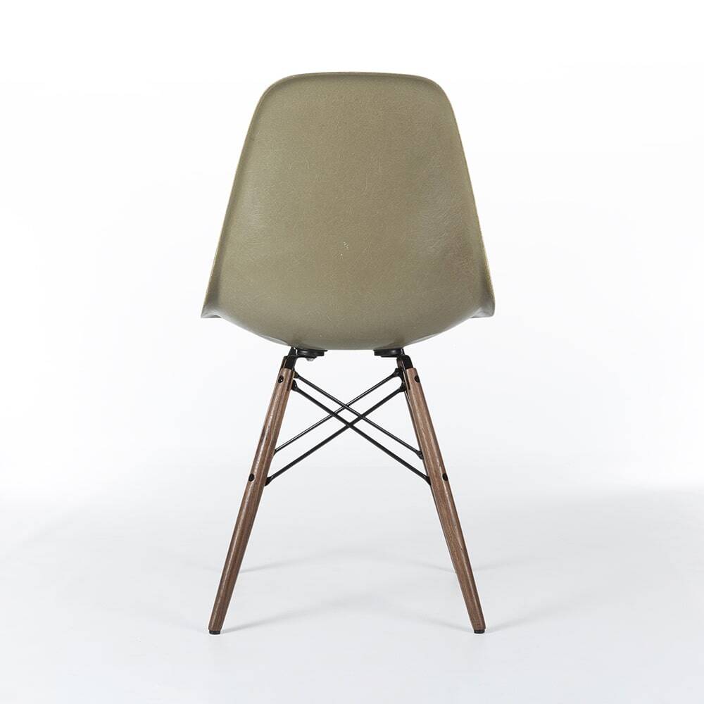 Raw Umber Herman Miller Vintage Original Eames DSW Side Shell Chair