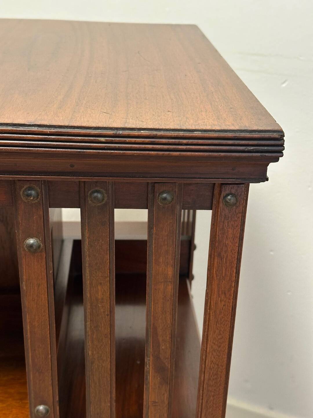 Antique revolving bookcase