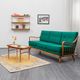 Knoll Antimott sofa, cherry wood, 1950