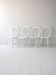 Set of 4 Contemporary White Scandinavian Chairs