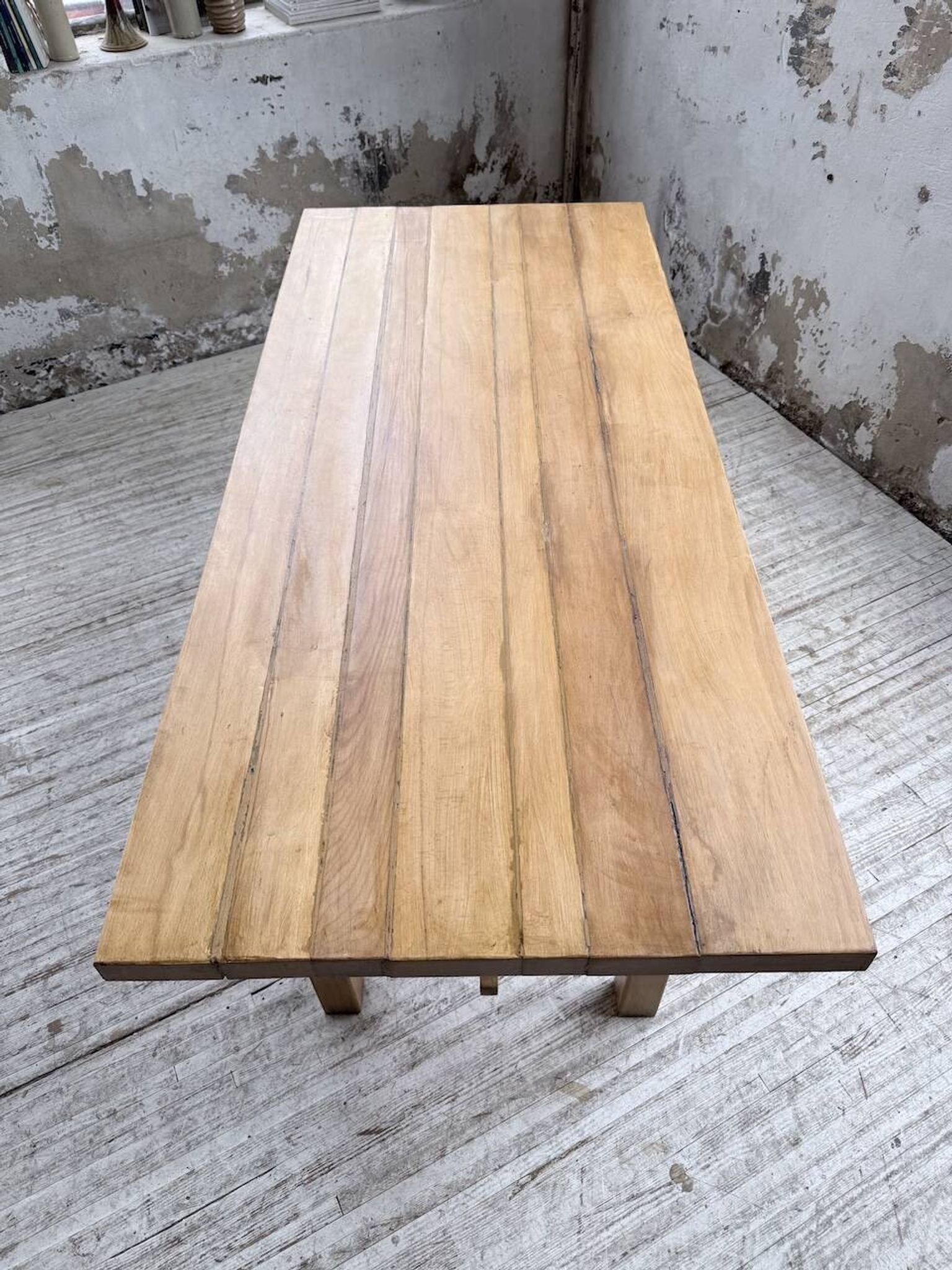 Table mobilier montagne 1950 hêtre massif
