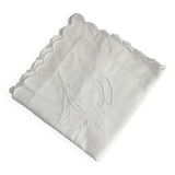 Old monogrammed pillowcase