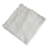 Old monogrammed pillowcase