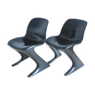 Paire de chaises Kangourou Ernst Moeckl Années 60