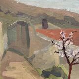 Paysage suédois du milieu du siècle, A. Ericson, 1955