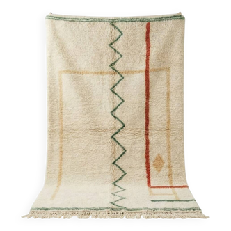 Modern wool Moroccan rug