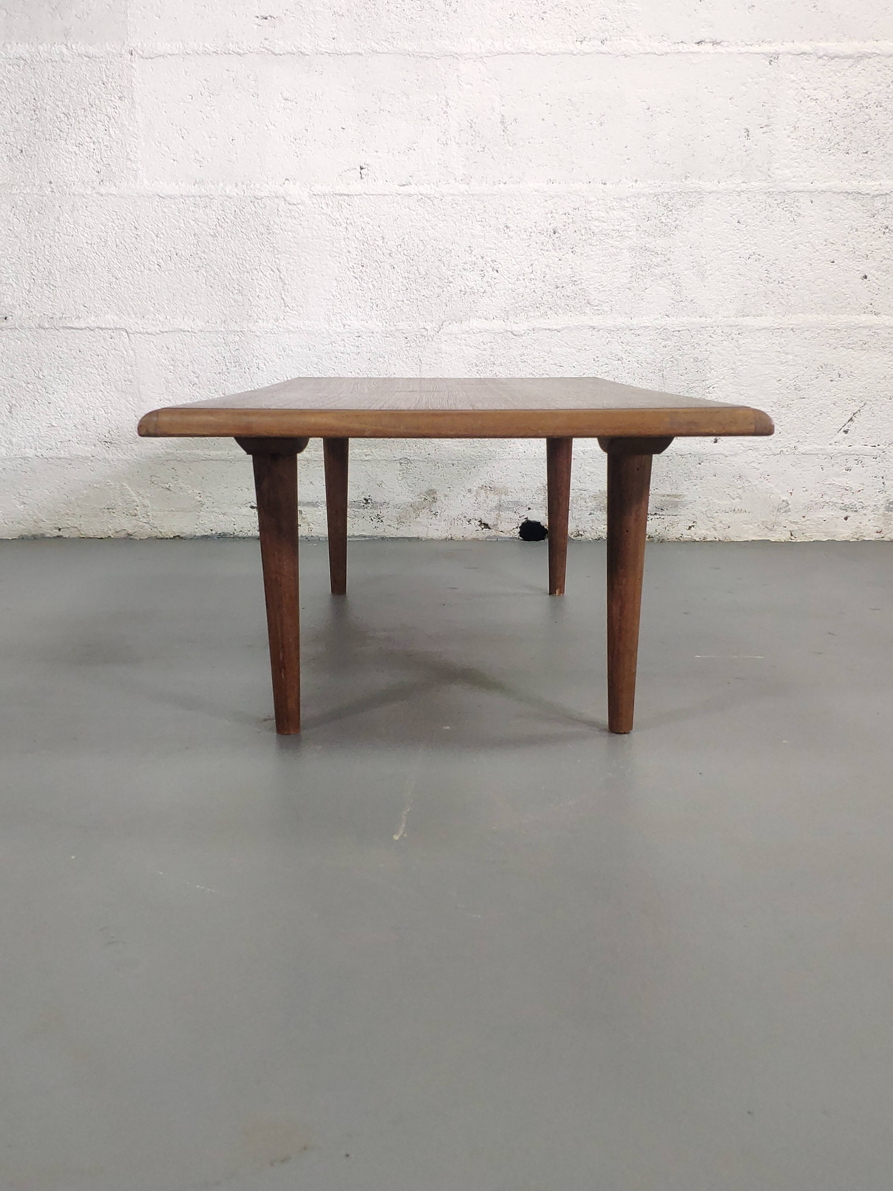 Rectangular vintage coffee table