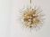 Two golden Sputnik ball chandeliers by Emil Stejnar, Austria, 1970s.