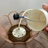 Suspension en nacre et laiton, années 70