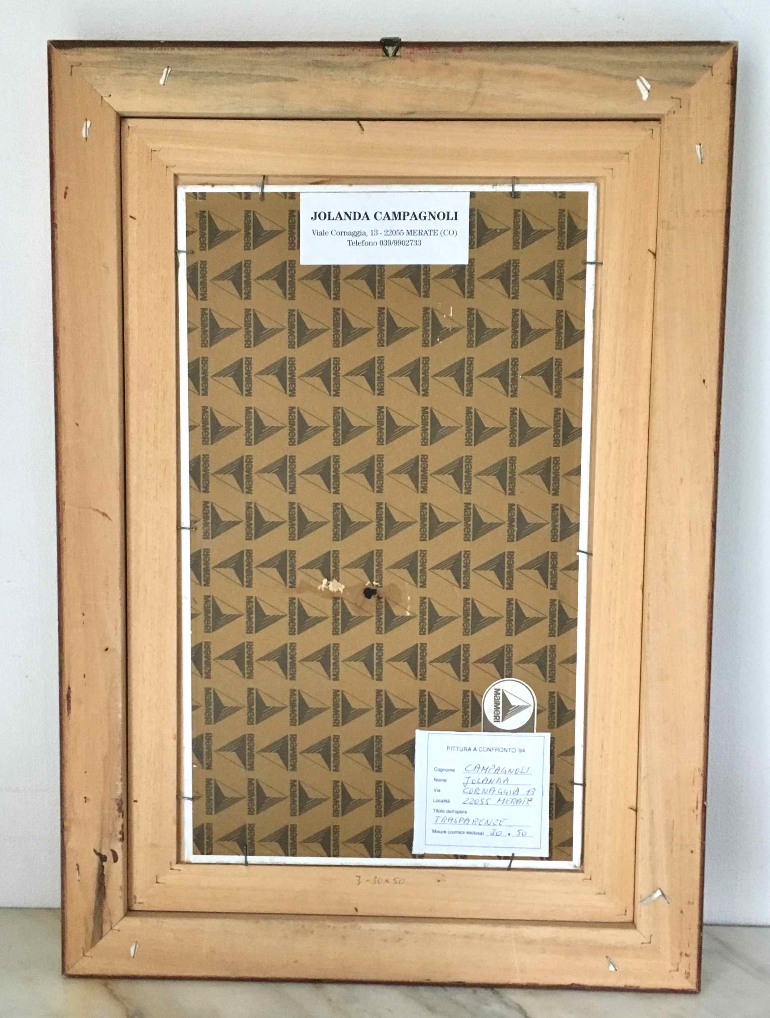 Oil painting on canvas "transparencies"