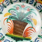 Ancienne Assiette Faïence Française Calotte Nevers XIXème
