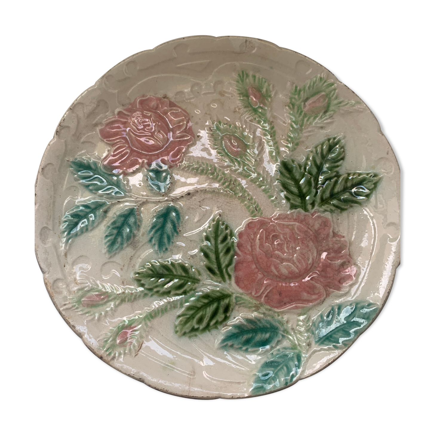 Slurry plate pattern roses