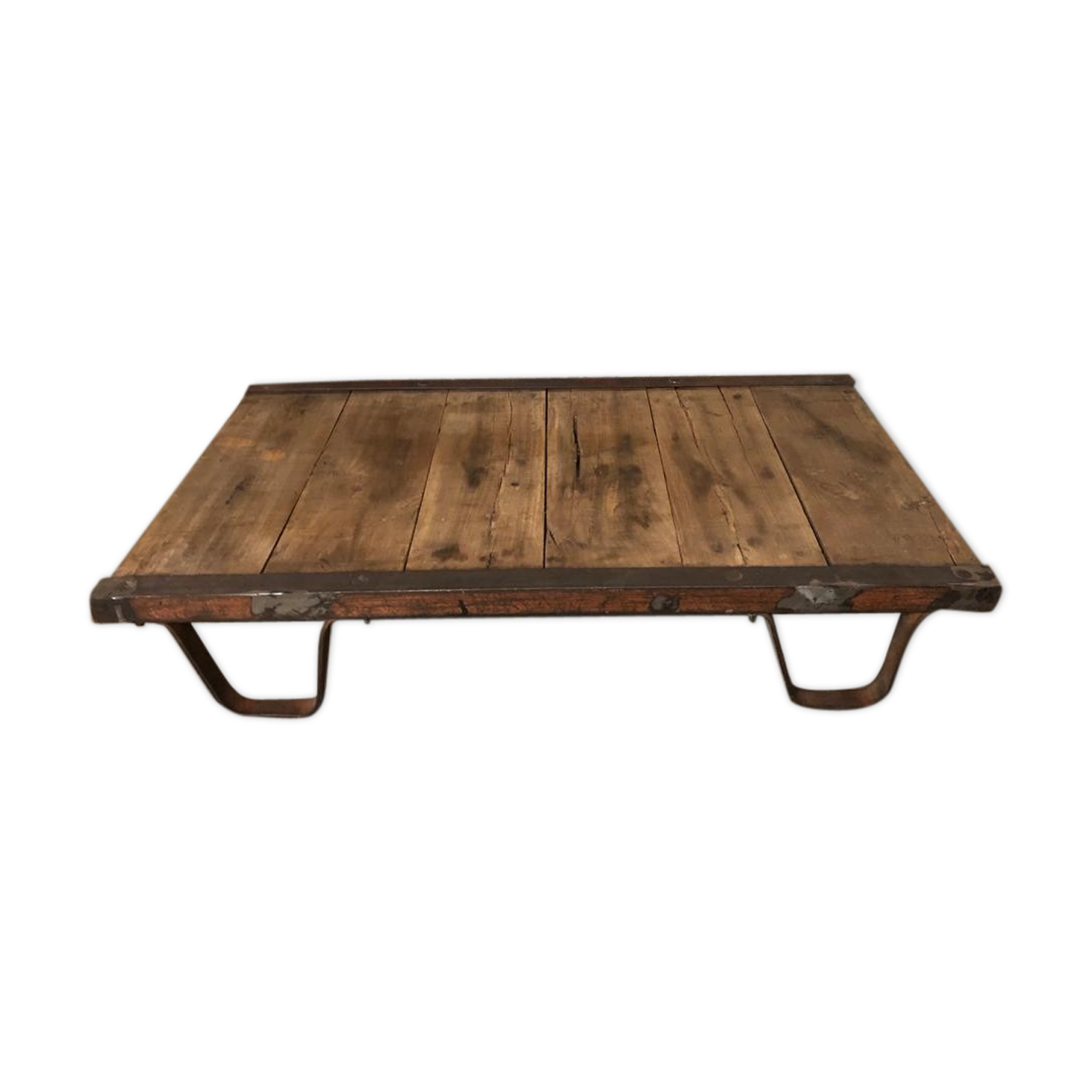 Coffee table former industrial loft lounge