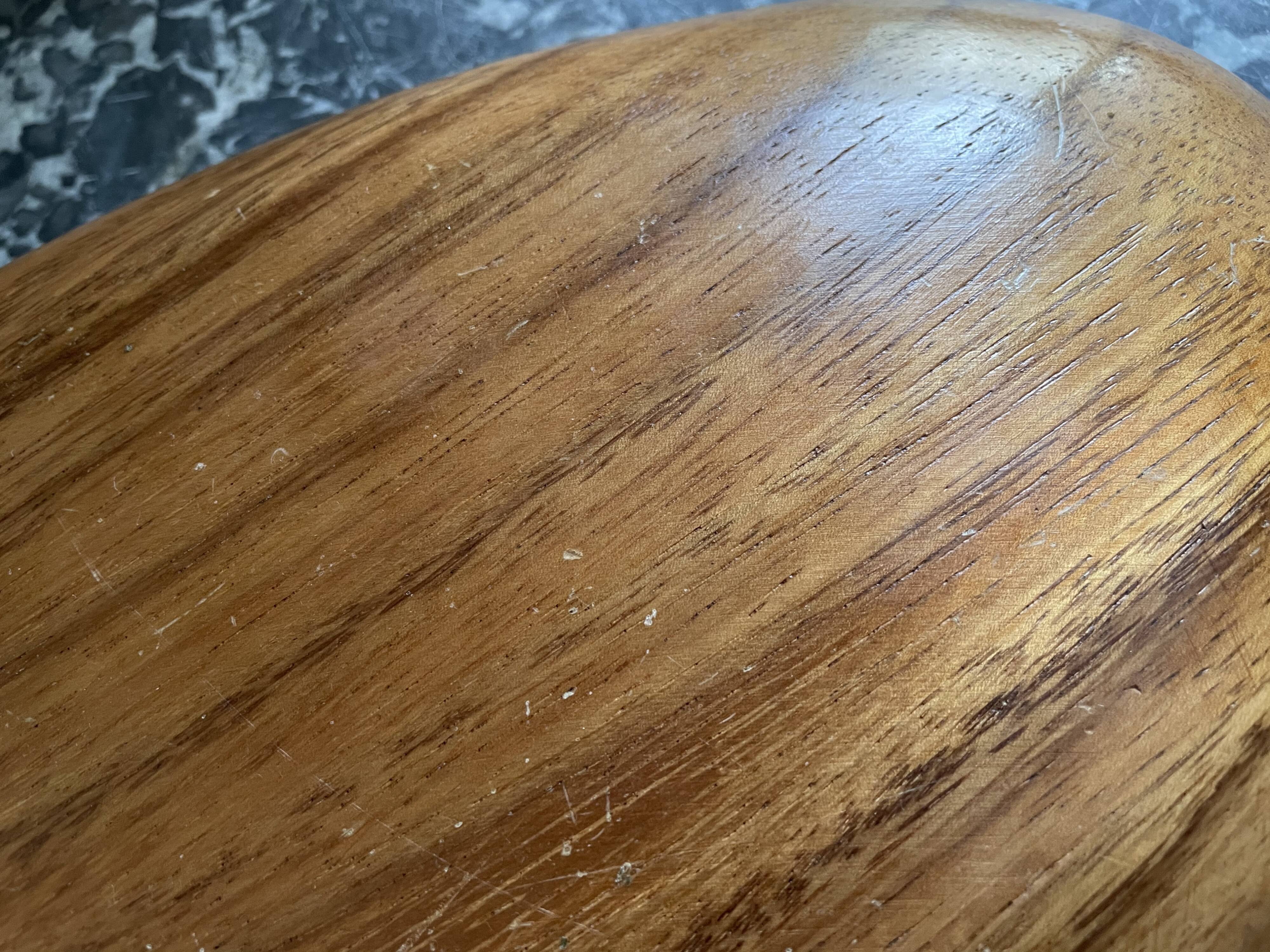 Compartmentalized wooden serving dish