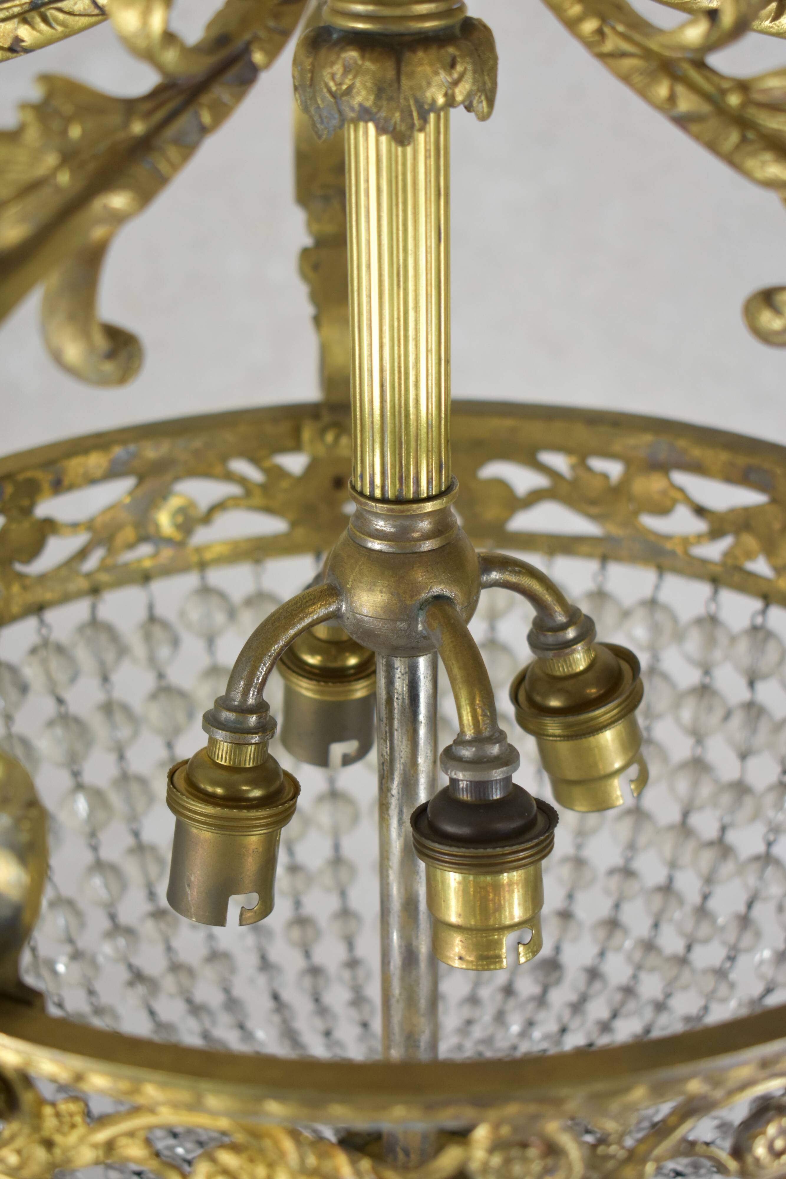 Napoleon-style tassel chandelier