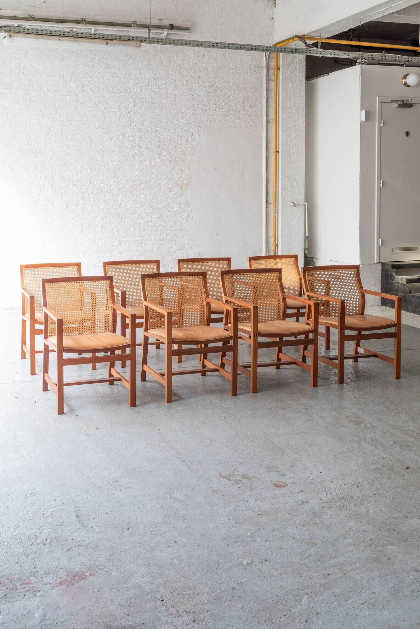 Set of 8 'King series' dining chairs by Rud Thygesen & Johnny Sørensen