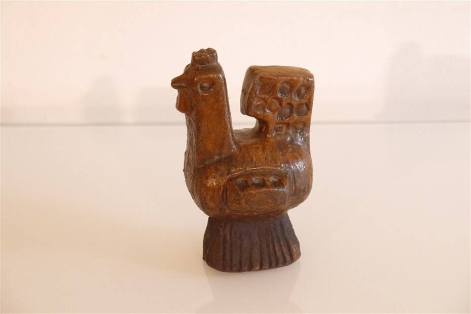 Stylized ceramic bird sculpture 1960
